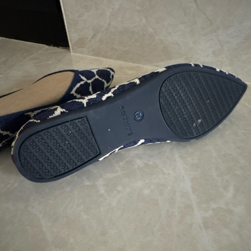 Rothy’s Indigo Giraffe Points Limited Edition Women’s Size 6.5 - Picture 5 of 6